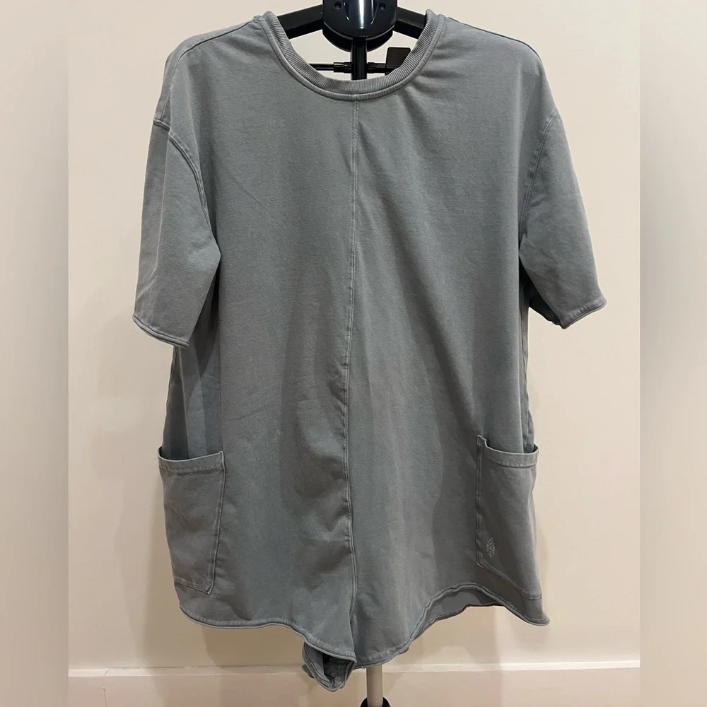 Free People Movement Hot Shot Tee Romper - size large